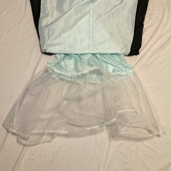 Morgan and Co. Vintage Y2K Black/Blue Cherry Blossom Strapless Formal Dress - Picture 7 of 12